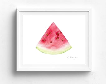 watermelon art print