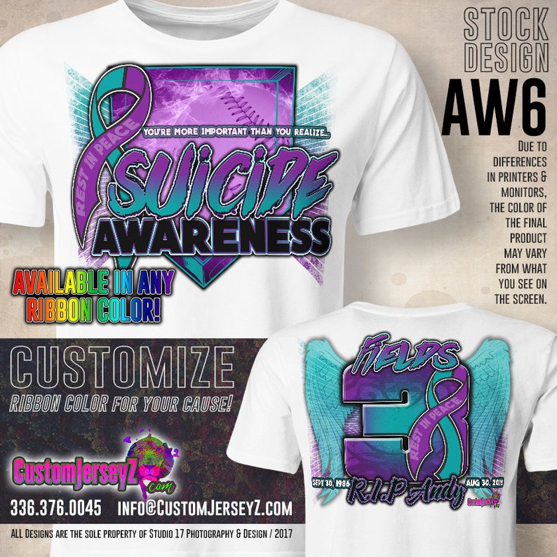 Personalized Screen To Id Suicidal >> Suicide Awareness Custom Sports Shirt Softball Dri Fit Etsy Personalized Screen To Id Suicidal >> Suicide Awareness Custom Sports Shirt Softball Dri Fit Etsy