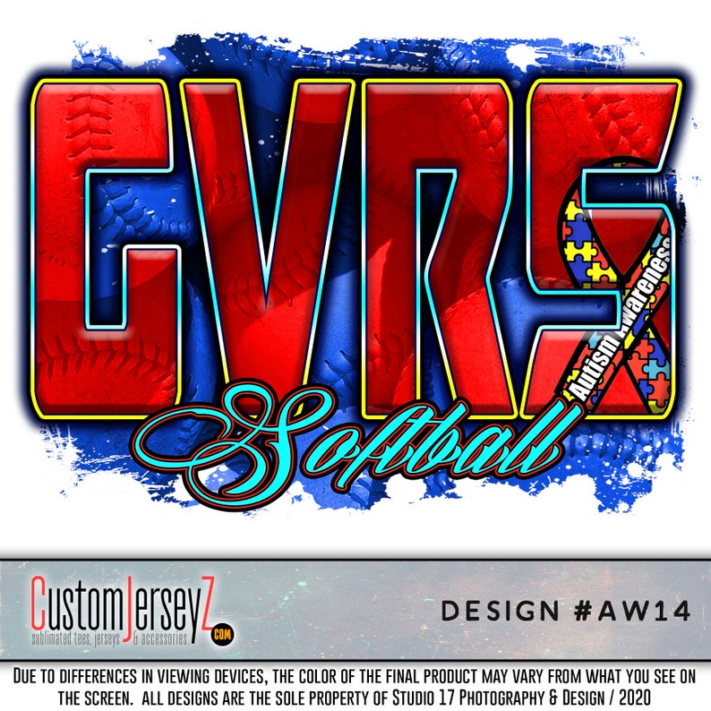 Autism Awareness Jersey. Custom Sports Shirt. Softball DRIFIT Etsy