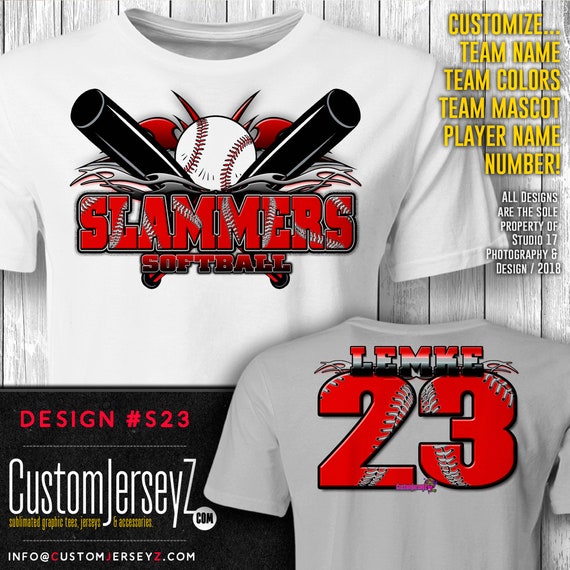 cool softball jersey designs