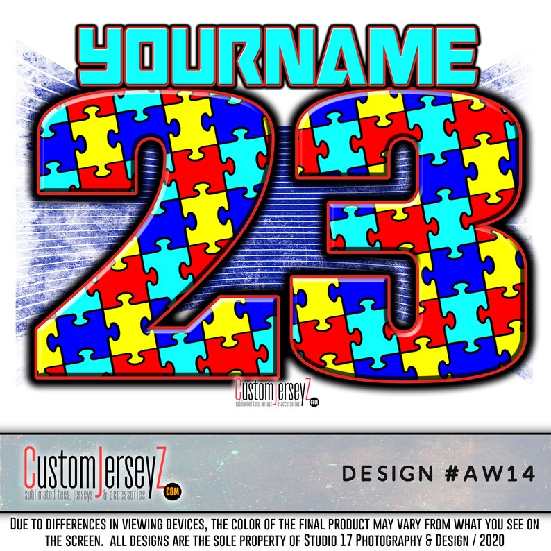 Autism Awareness Jersey. Custom Sports Shirt. Softball DRIFIT Etsy