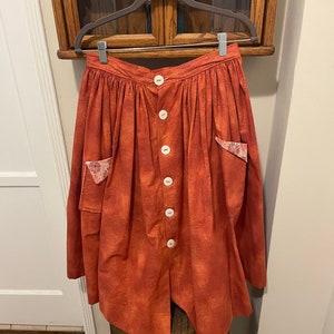 Handmade 50s/Peasant Skirt with Accent Pockets - Size 0-20 - Made to Order and Ready To Wear in Select Sizes