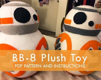 BB-8 Star Wars-inspired Plush Toy Pattern and Sewing Guide