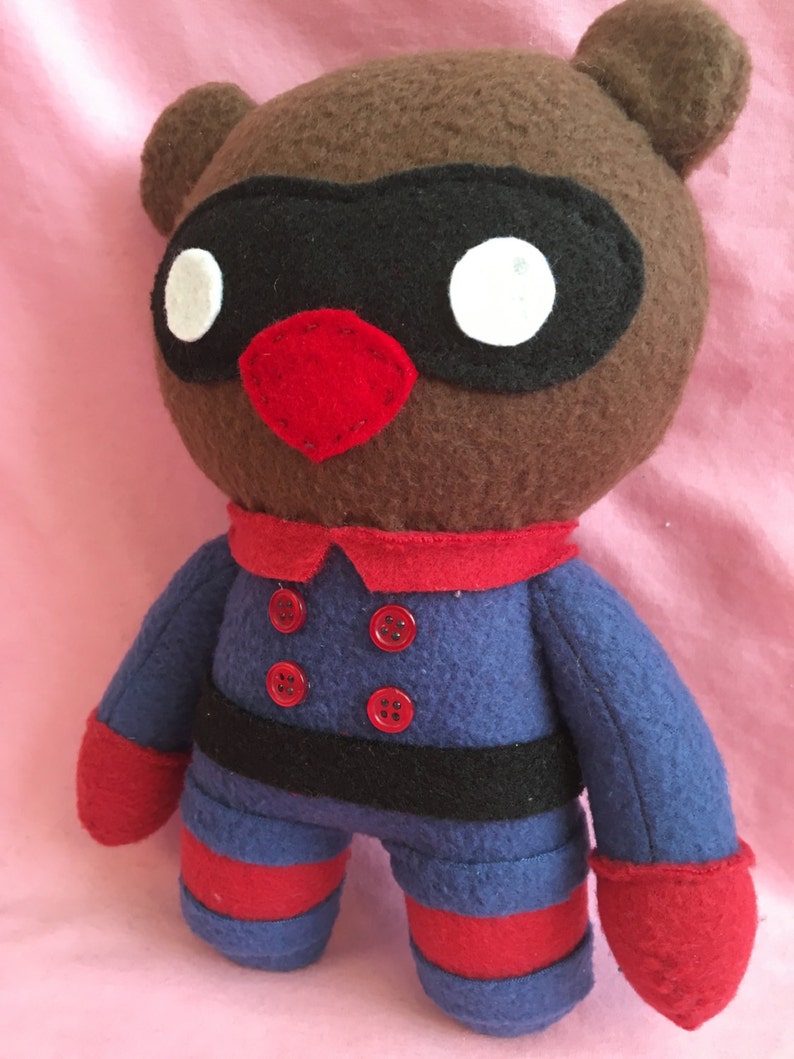 Bucky Bear Marvel Fleece Plush Doll Etsy 