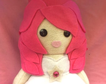 Rose Quartz Steve Universe Crystal Gem Fleece Plush Doll