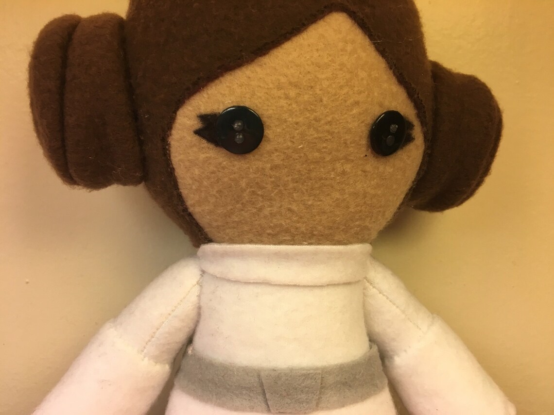 Princess Leia Organa Star Wars Fleece Plush Doll - Etsy