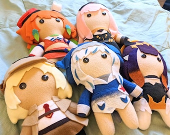 Gawr Gura Amelia Watson Calliope Mori Takanashi Kiara Ninomae Ina Hololive EN Vtuber Plush doll