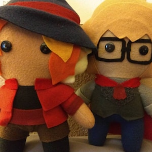 The Adventure Zone Lup and Barry Bluejeans Fleese Plush Dolls