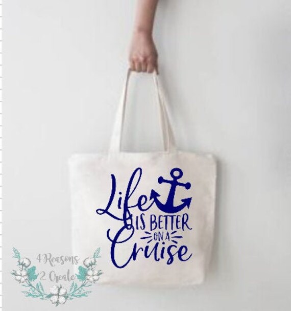 Personalized Cruise Ship Tote Bag Cruising Tote Bag Cruise 