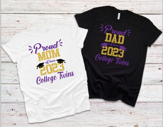 Proud Dad Of Two 2019 Graduates T-Shirt Twin Dad Graduation Proud Dad Of Two 2019 Graduates T-Shirt Twin Dad Graduation