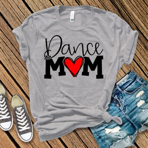 Dance mom, dance mom shirt with bling, Glittered dance mom shirt, Gift for Mom, Dance Competition Shirt, Convention wear