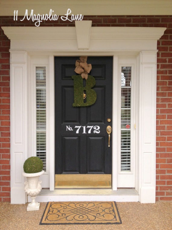Large Vinyl House Numbers Decal For Front Doorin Black Or