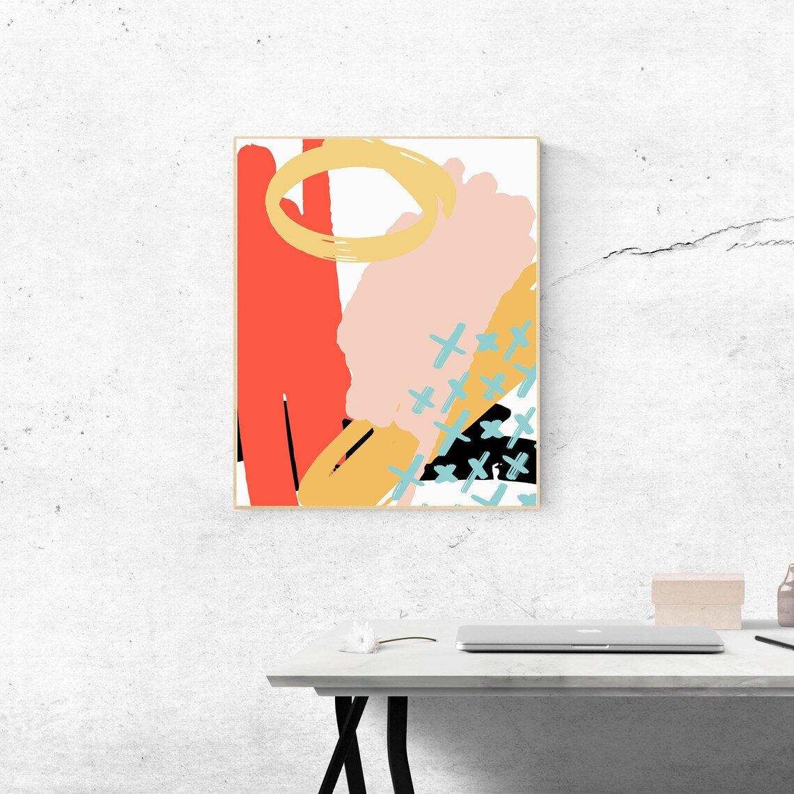 Abstract Art Print Colorful Art Print Minimalist Art Etsy