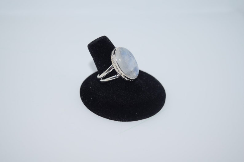 Moonstone Ring; Moonstone; Rainbow Moonstone; Moonstone Jewelry; Natural Moonstone; Sterling Silver Ring; Boho; Metaphysical; bohemian