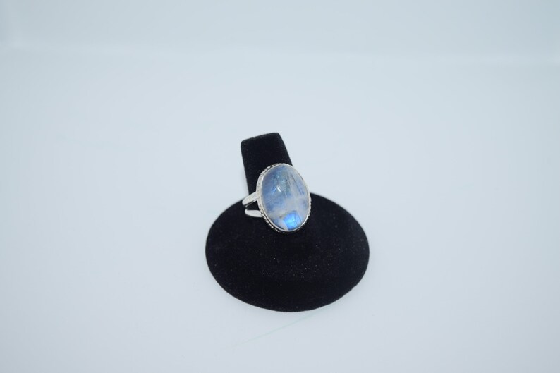 Moonstone Ring; Moonstone; Rainbow Moonstone; Moonstone Jewelry; Natural Moonstone; Sterling Silver Ring; Boho; Metaphysical; bohemian