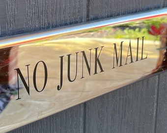 No Junk Mail - Letterbox vinyl sticker | decal