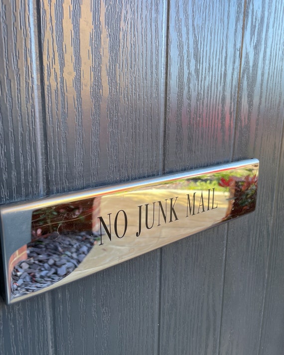 No Menus or Junk Mail Letterbox Decal Sticker Graphic 