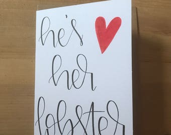 He's her lobster card