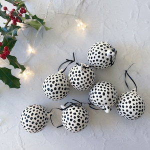 Dalmatian Spotted Christmas Bauble Trinket