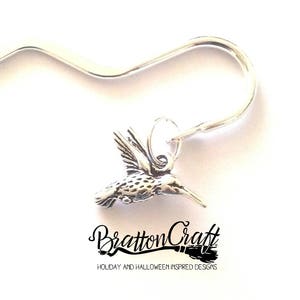 Silver Hummingbird Bookmark - Mini Hummingbird Bookmark - Bird Bookmark - Hummingbird Lover - Book Lover