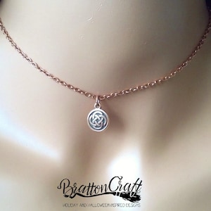 Copper Celtic Knot Circle Choker - Celtic Knot Circle Choker - Copper Celtic Choker - Irish Choker - Scottish Choker