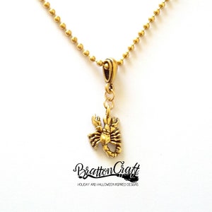 Collier scorpion en or : bijoux du zodiaque en étain