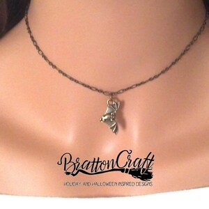 Dark Gold Flying Vampire Bat Choker - Halloween Choker - Bat Choker - Halloween Jewelry - Samhain