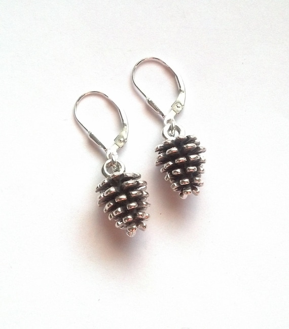 Sterling Silver 3D Small Pine Cone Dangle Charm Bead For Bead Charm Bracelet From Pine Tree