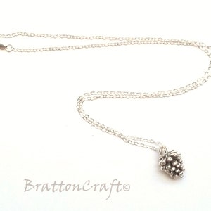 Pine Cone Necklace - Sterling Silver Pine Cone Necklace - Nature Jewelry - Christmas Necklace - Holiday Necklace