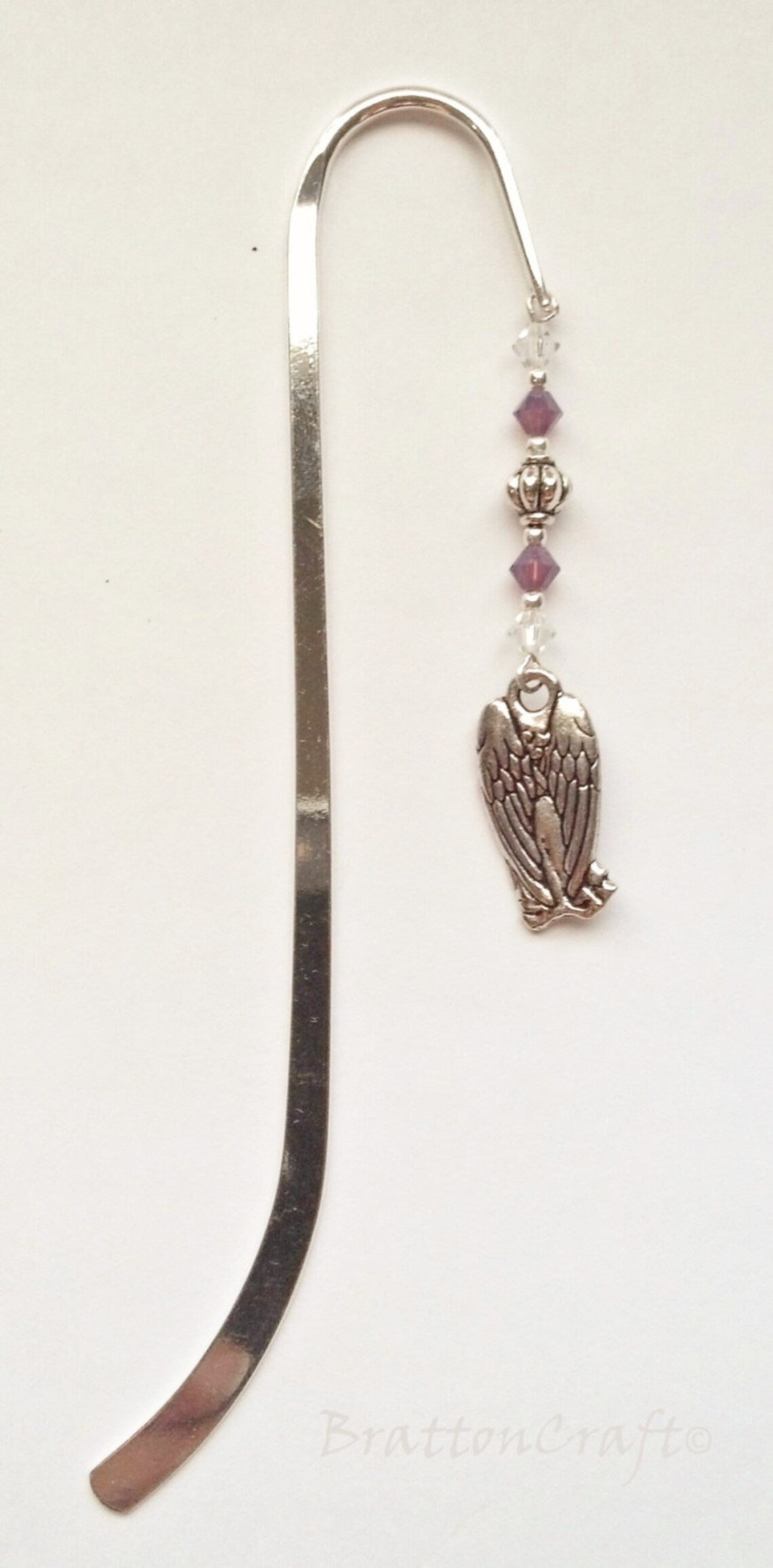 Beaded Angel Bookmark Silver Plated Angel Bookmark - Etsy