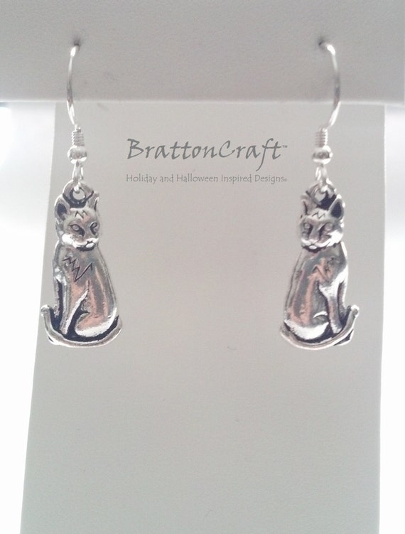 Cat with Moving Tail Charm Sterling Silver Cat with Moving Tail Charm Sterling Silver