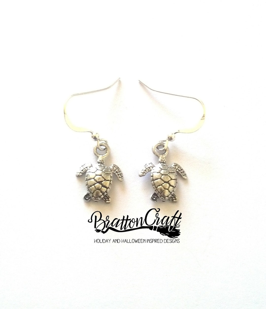 Silver Sea Turtle Earrings Sea Turtle Earrings Turtle Jewelry Tortoise ...