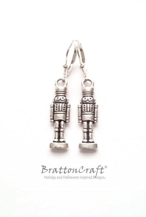 Silver Nutcracker Earrings Nutcracker Jewelry Christmas Etsy