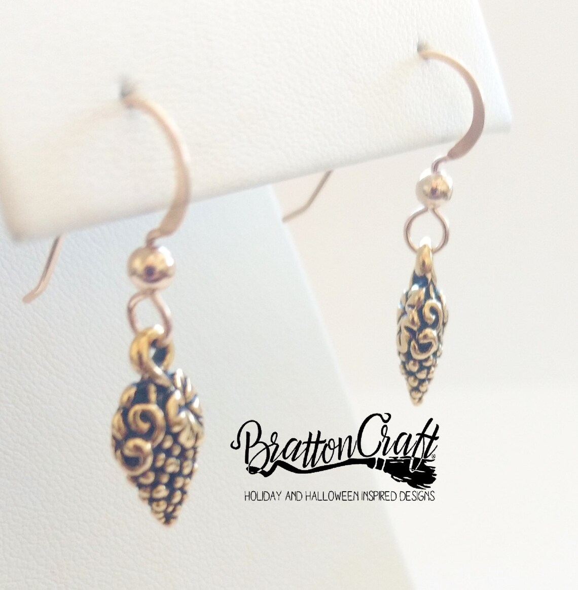 Gold Grape Earrings Gold Bunch of Grapes Earrings Grapes Etsy Canada