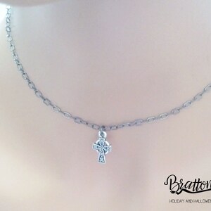 Celtic Cross Choker - Cross Choker - Christian Choker - Celtic Choker - Irish Choker - Scottish Choker - Celtic Jewelry