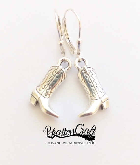 Silver Cowboy Boot Earrings Western Boot Earrings Cowgirl Boot Earrings Cowboy Boot Earrings Cowboy Jewelry Etsy Canada