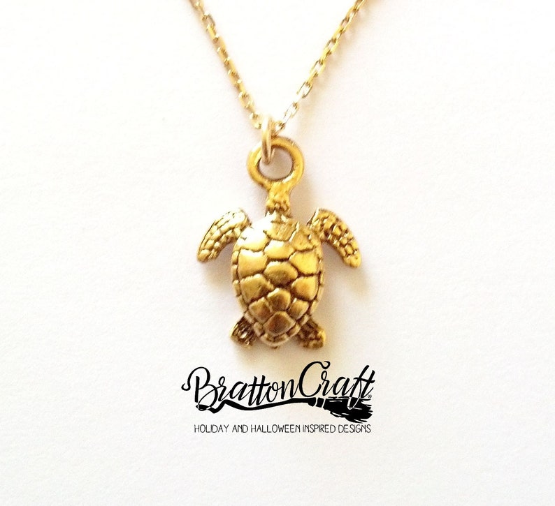 Beach Jewelry Sea Turtle Necklace Summer Necklace Gold Sea Turtle Necklace Sea Turtle Jewelry Beach Necklace