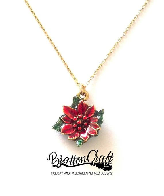 Poinsettia necklace best sale