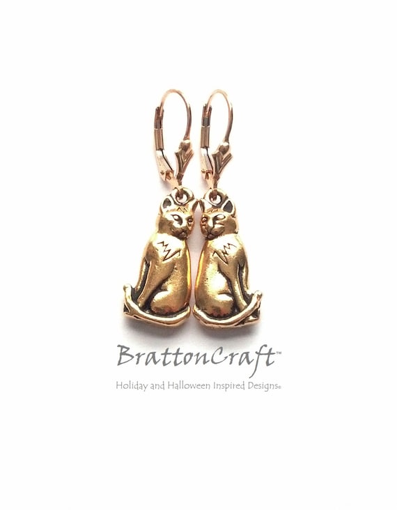 TEAMER Orecchini Minimalisti A Forma Di Gatto Seduto, In Acciaio Inox, Gioielli Commemorativi Per Amanti Degli Animali, Donna E Uomo - 3
