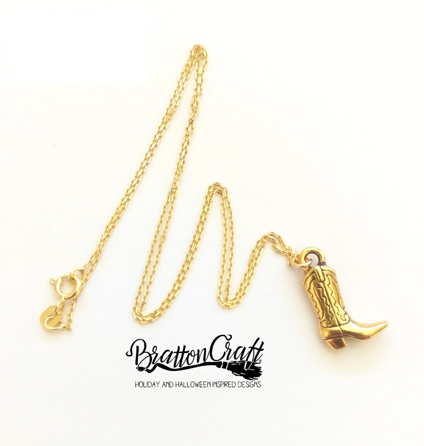 Gold Cowboy Boot Necklace Western Boot Necklace Cowgirl - Etsy 日本