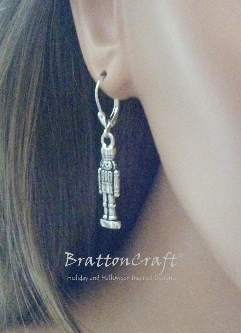 Silver Nutcracker Earrings Nutcracker Jewelry Christmas Etsy