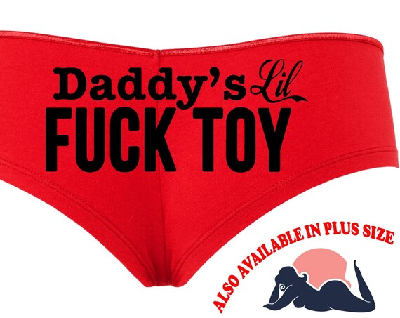 Daddys Little FUCK TOY owned slave boy short panties boyshort sexy funny rude collar collared pet play Kitten cgl ddlg clothing sub slut