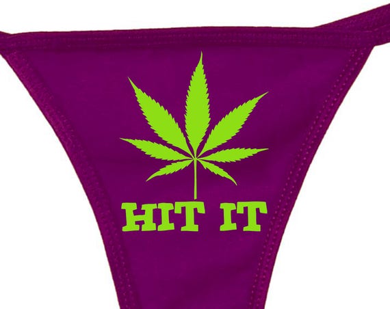 HIT IT Marijuana leaf pot 420 dope boy short panty THONG Bella brand new panties mary jane currant thong with 16 color choices for logo
