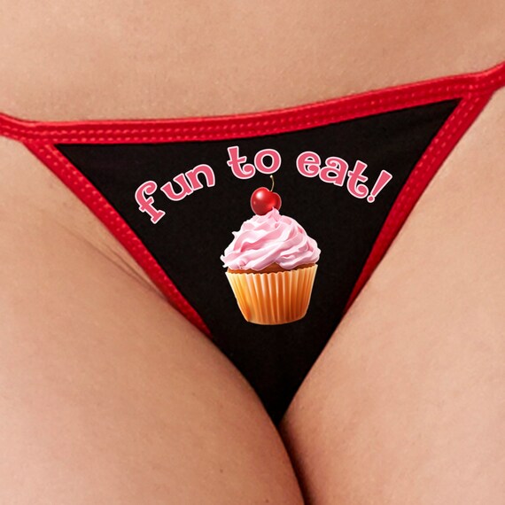 Panties Lingerie With Frilly Cupcake and Cherry Underwear 