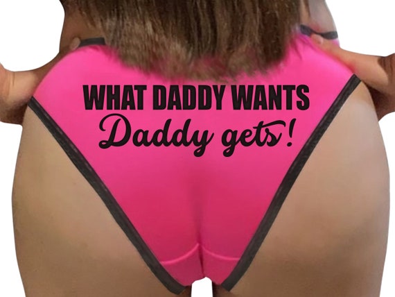 WHAT DADDY WANTS- Pink Bikini panty lace trim Panties babygirl ddlg sexy pet play Kitten cgl Good Girl lil Princess whore slut owned sex