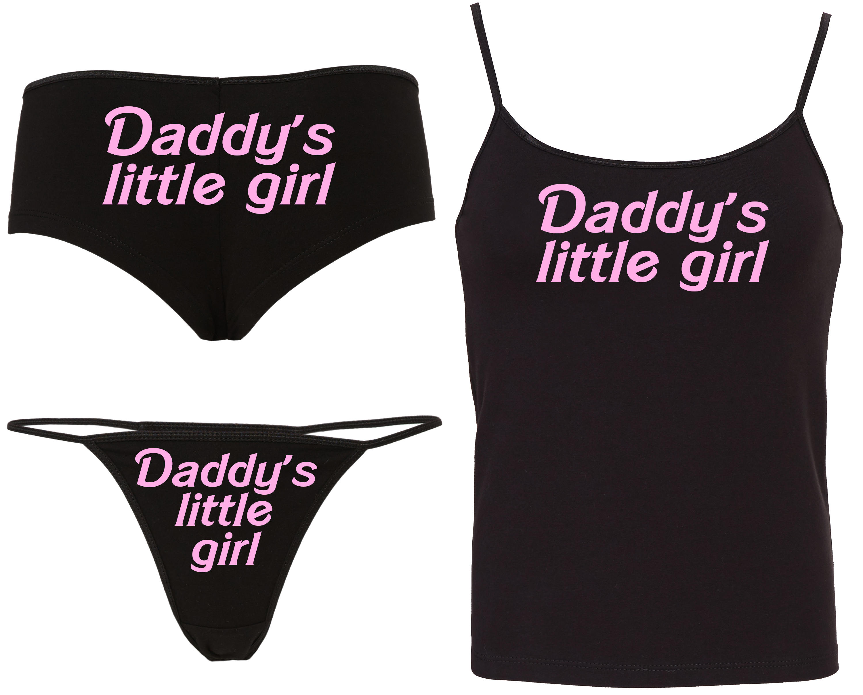 DADDYS LITTLE GIRL Camisole Set 15 Color Choices Matching image