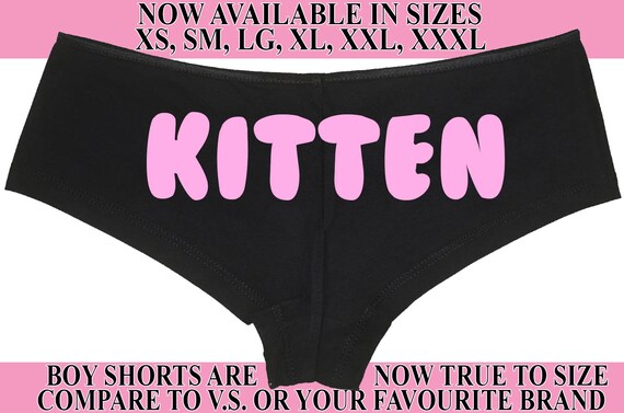 Daddy's KITTEN 2 owned slave boy short panty panties boyshort color choices sexy funny rude slut collar collared cglg neko pet play DDLG CGL