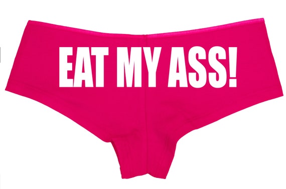 Knaughty Knickers Eat My Ass Oral Anal Slut Boyshort Panties Underwear Pink...