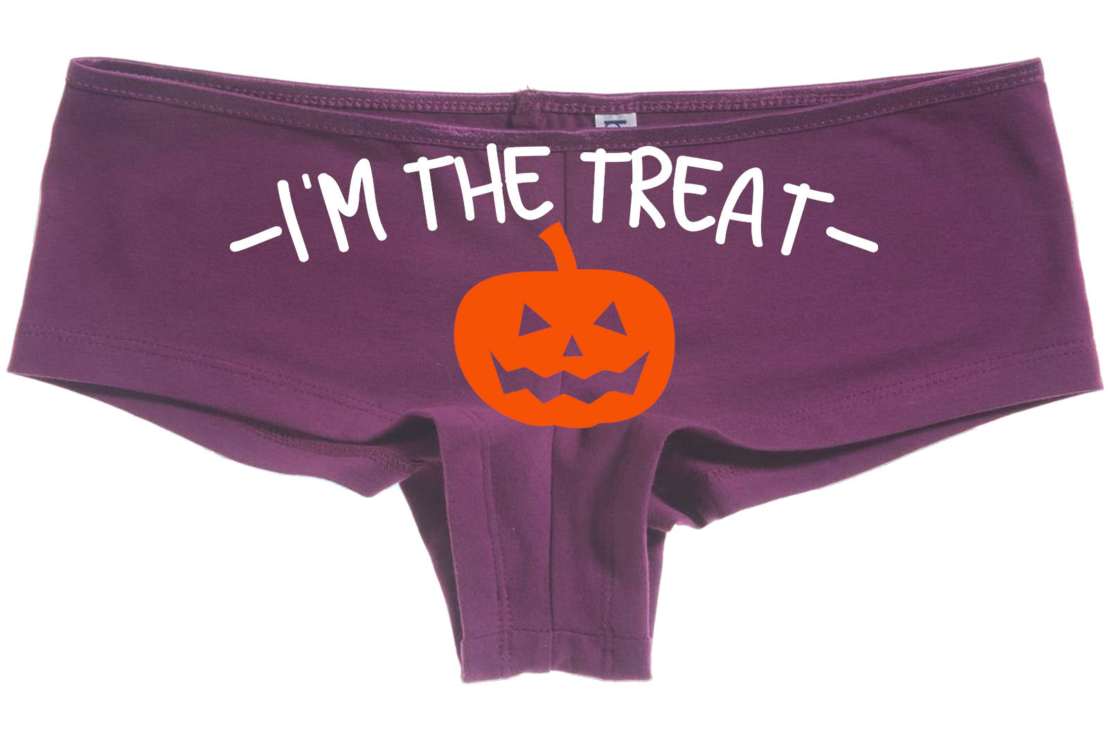 I'M THE TREAT with pumpkin Halloween boy short panties new boyshort