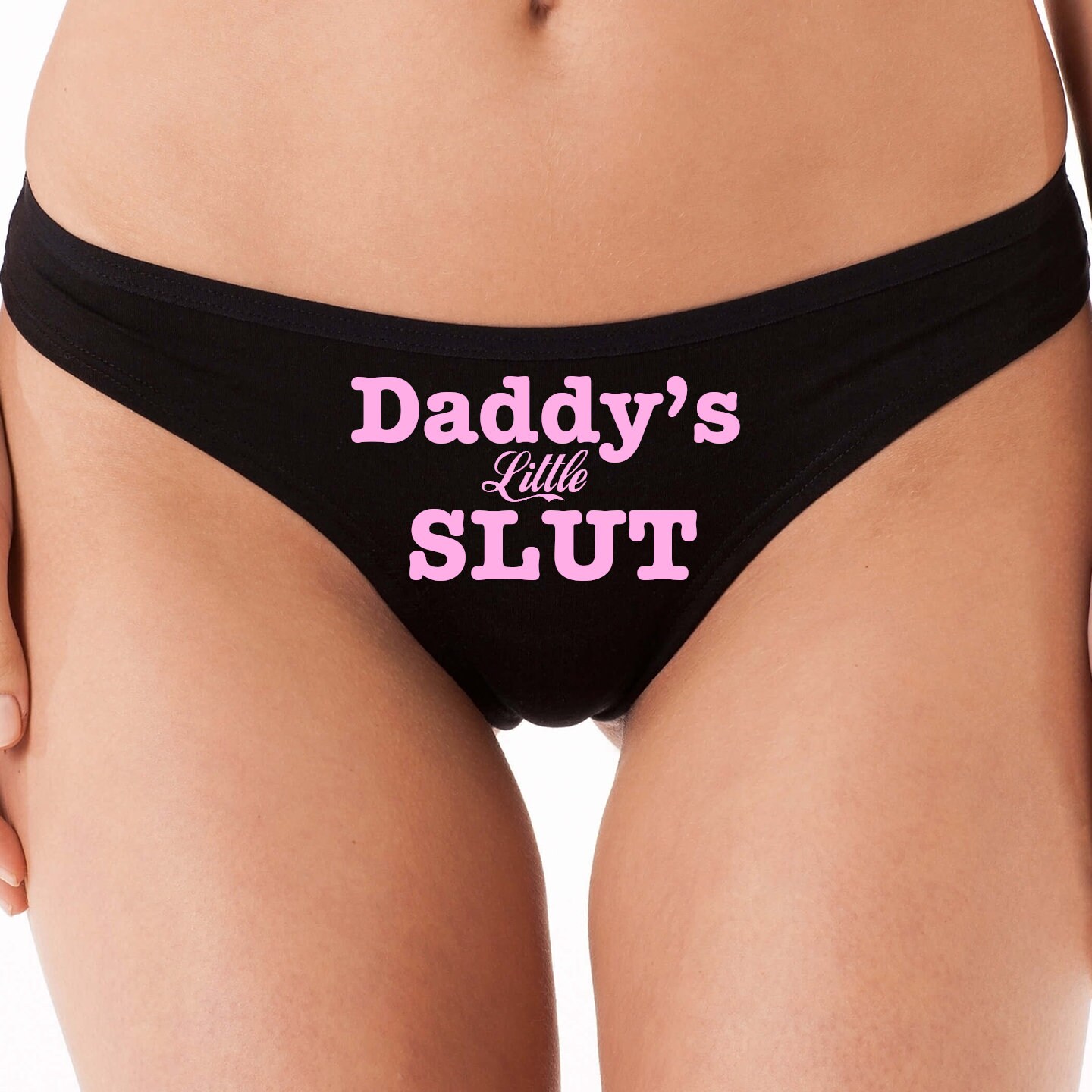 DADDYS LITTLE SLUT Flirty Ddlg Cgl Black Cot